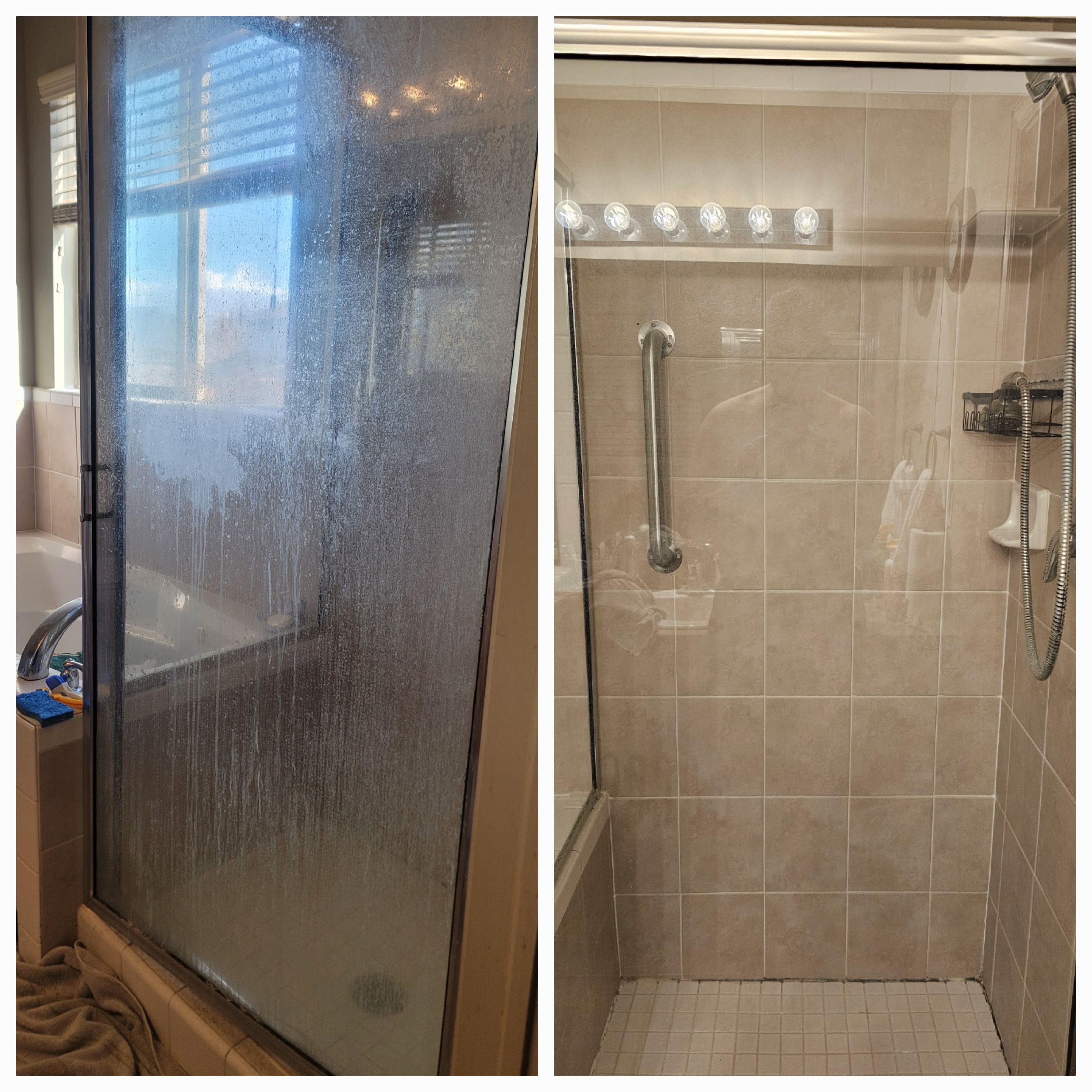 Shower Before and After
