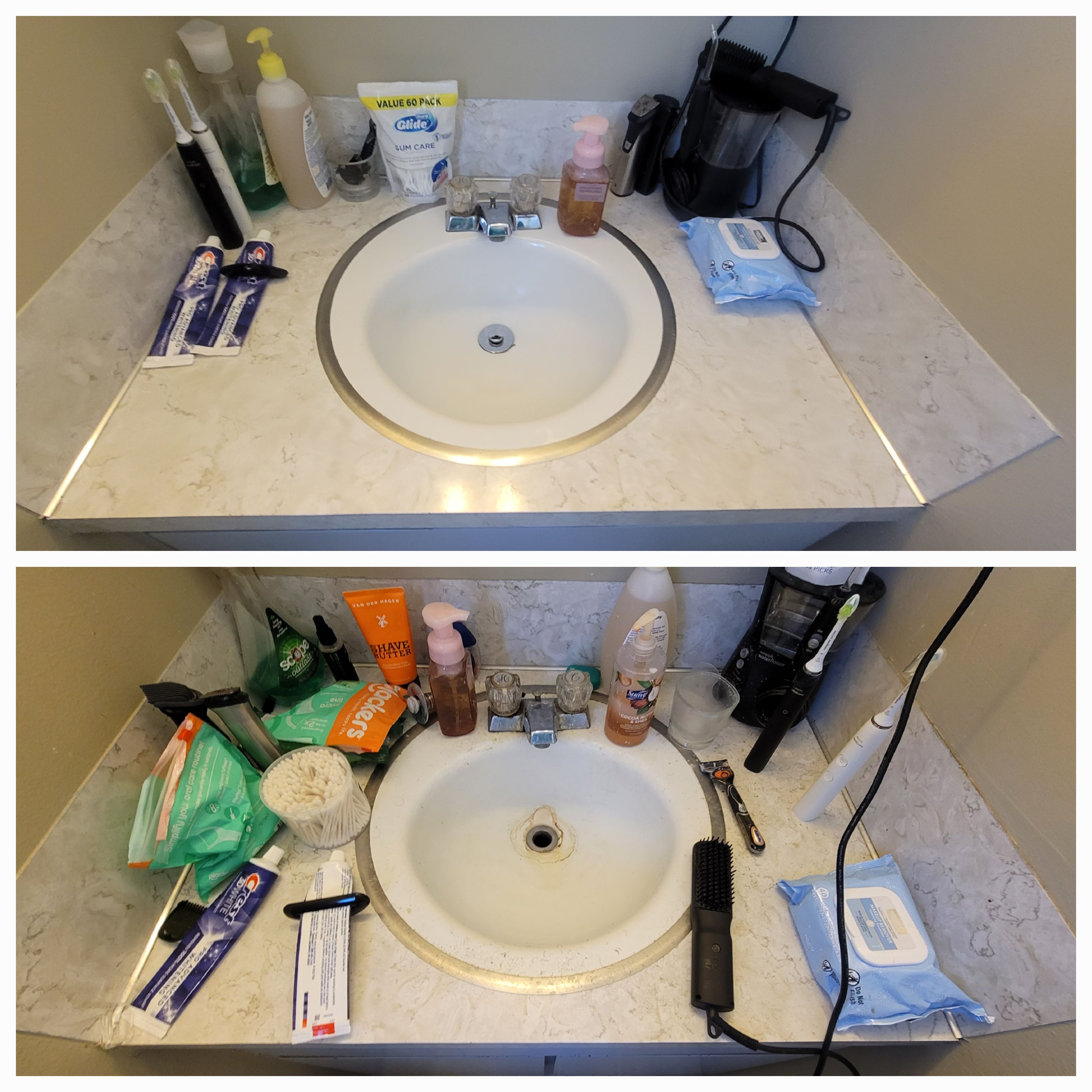 Vanity Sink Before and After