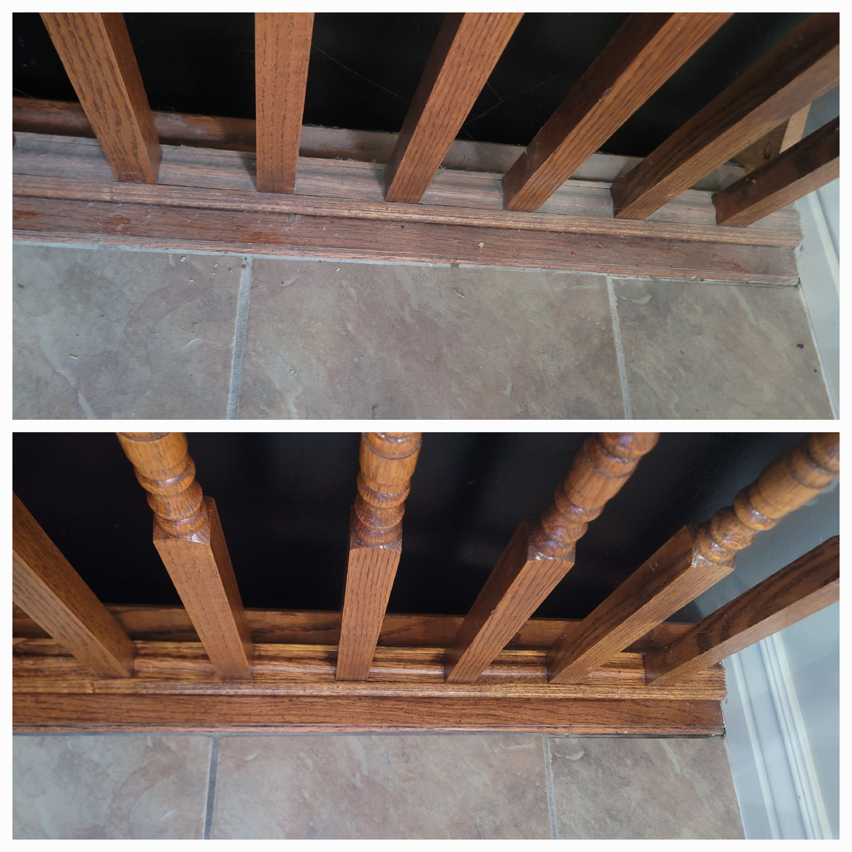 Hand Rails Before and After
